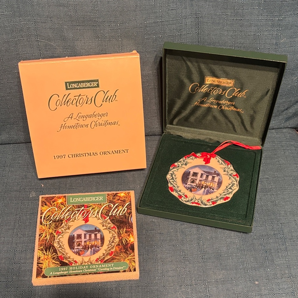 Longaberger 1997 Hometown Christmas Ornament